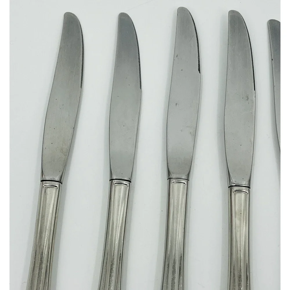 Oneida USA Bancroft Set of 7 Butter Knives Flatware Stainless Steel 9